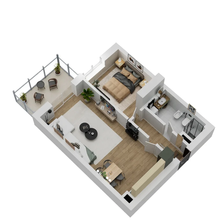 3D - Apartamenti A18 - Rezidenca Klensi - tapalbaniacom