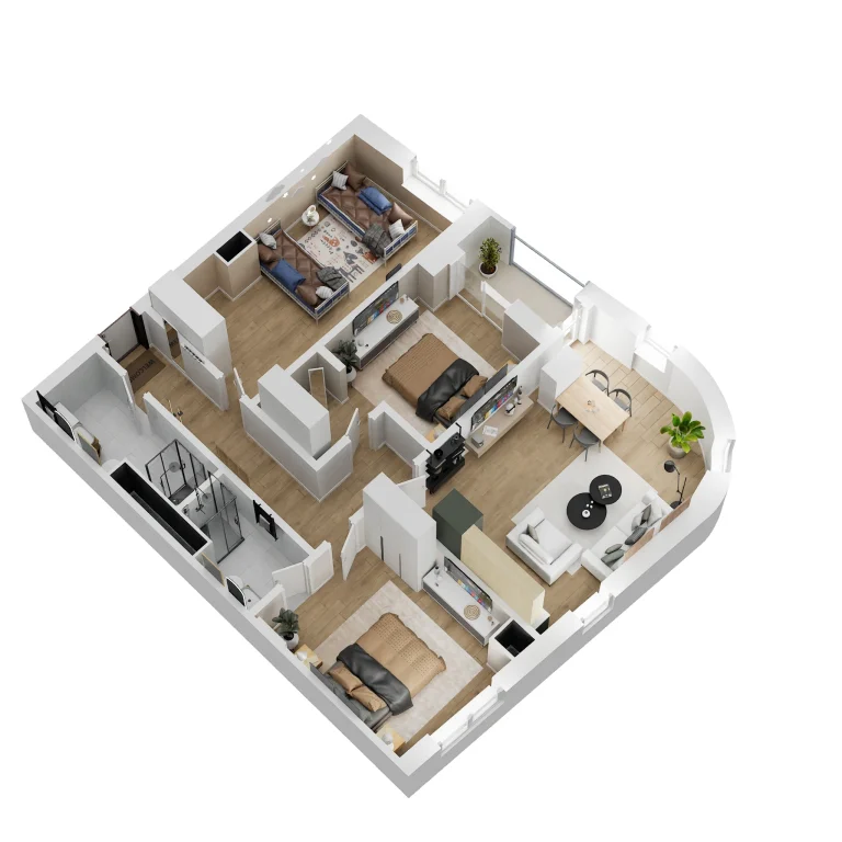 3D - Apartamenti A20 - Rezidenca Klensi - tapalbaniacom