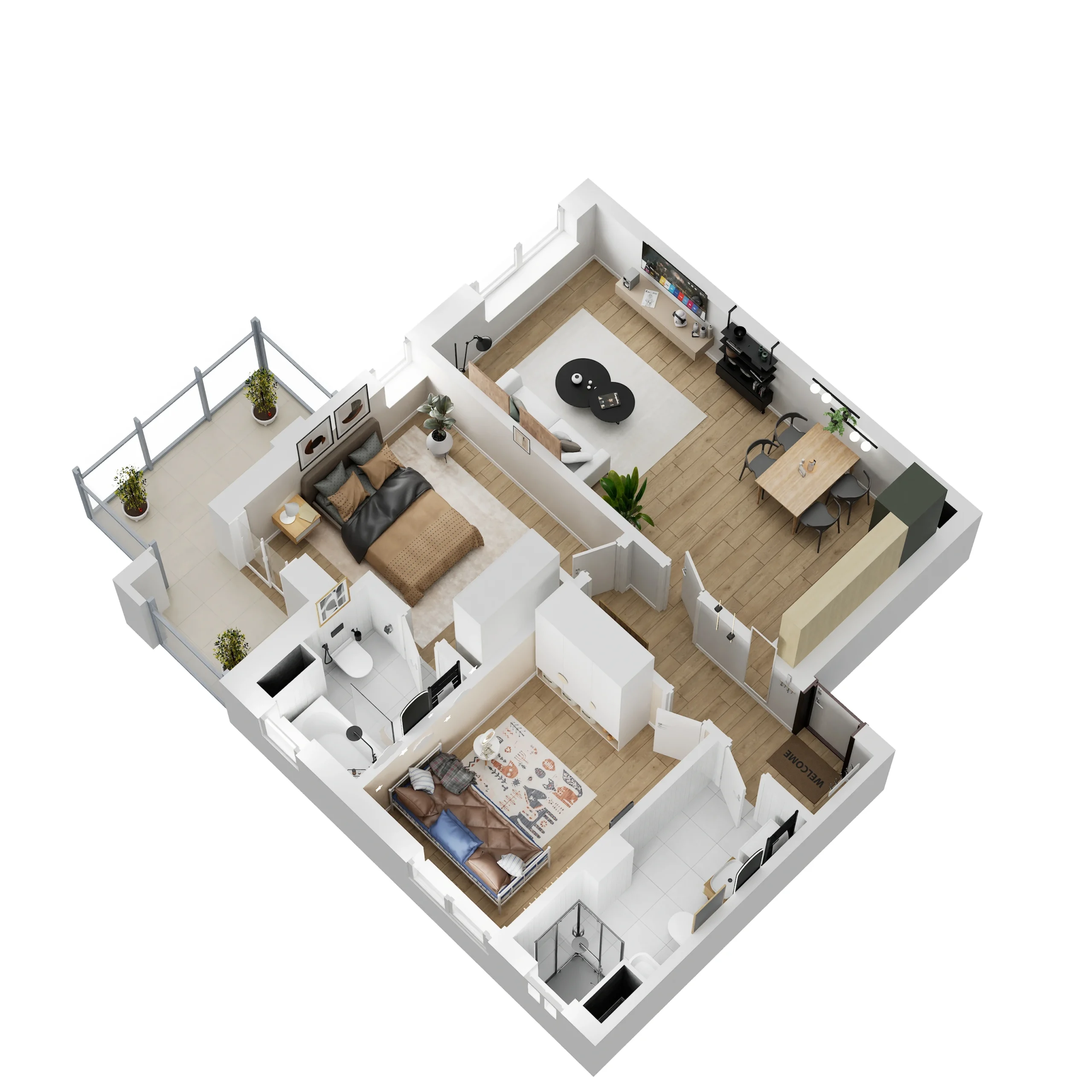 3D-Apartamenti-B18-Rezidenca-Klensi-tapalbania